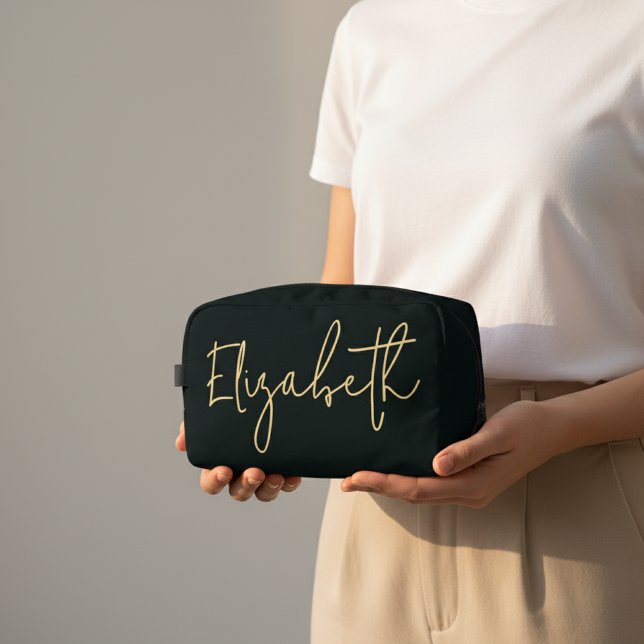 Custom Name Makeup Bag for Students & Teachers (Cute Personalized Makeup Pouch – Gift for Teacher, Daughter,  Mom, Bridesmaid or Sister)
