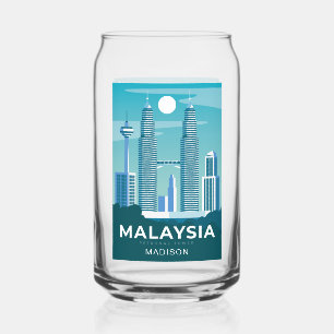 Custom name MALAYSIA Can Glass