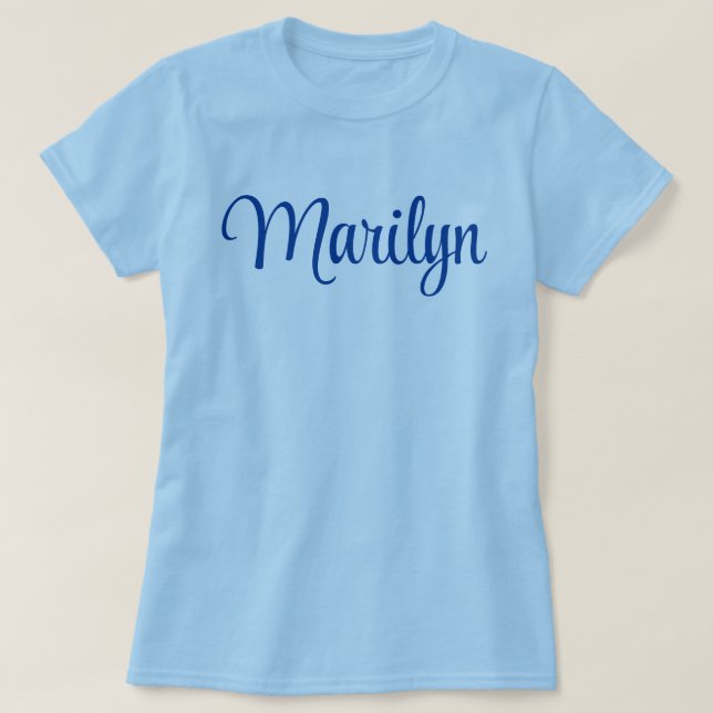 Custom Name Marilyn Basic T-Shirt (Design Front)