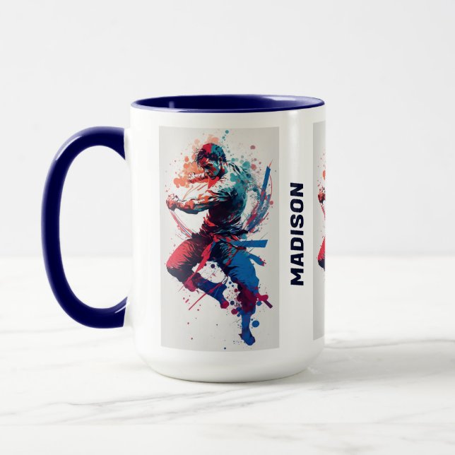 Custom Name Martial Arts Mug (Left)
