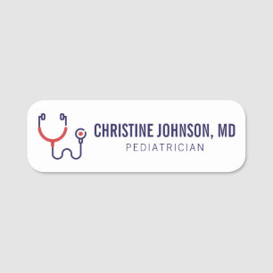 Custom Name   Medical Stethoscope   Doctor Nurse Tag