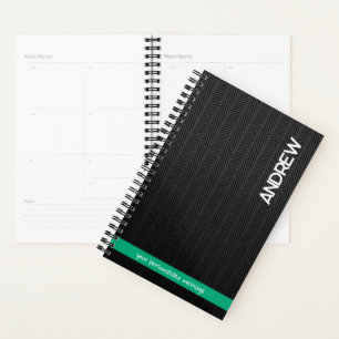 Custom Name & Message Personalized Modern  Planner
