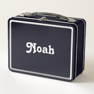 Custom name metal lunch box