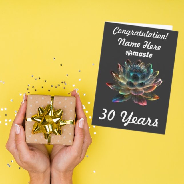 Custom Name/milestone NAmaste Narcotics Anonymous Card (Creator Uploaded)