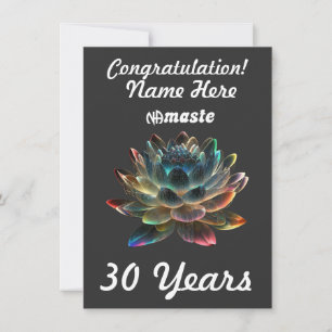Custom Name/milestone NAmaste Narcotics Anonymous Holiday Card
