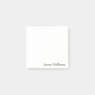 Custom Name Minimalist Personalised Pastel Colour Post-it Notes