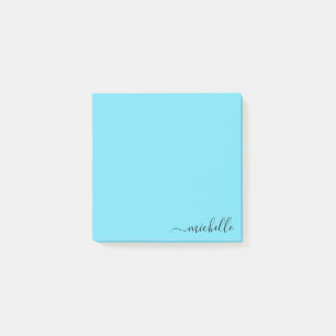 Custom Name Minimalist Personalised Pastel Colour Post-it Notes