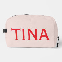 Custom Name Modern Minimalist Cosmetic Bag