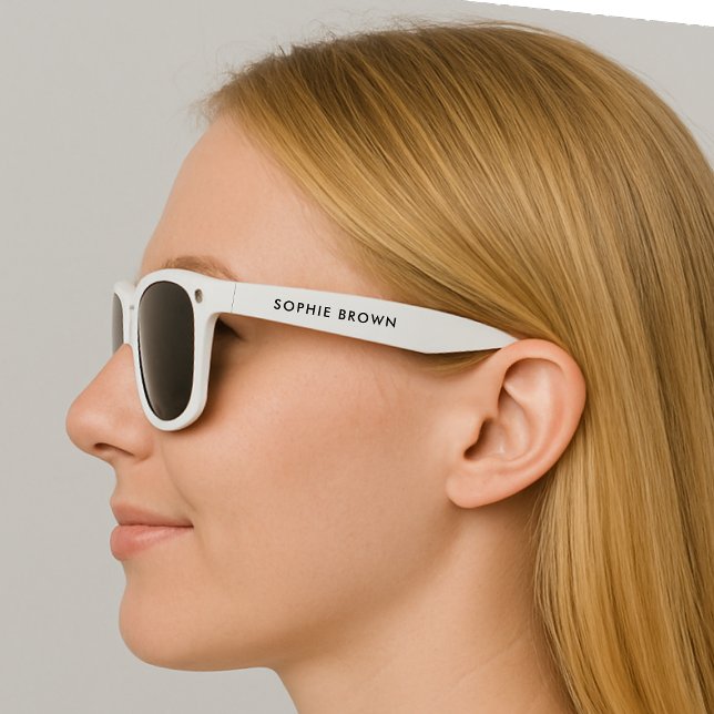 Custom Name | Modern Minimalist Stylish Trendy Sunglasses (Creator Uploaded)