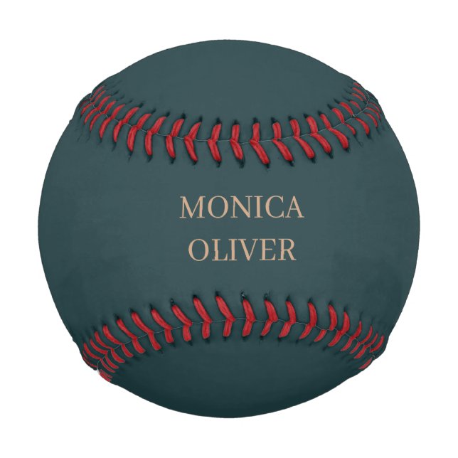 Custom name modern professional minimalist baseball (Front)