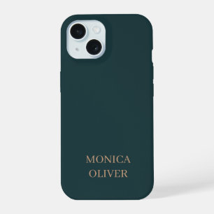 Custom name modern professional minimalist iPhone 15 case