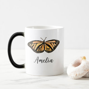 Custom Name Monarch Butterfly Painting Insect Magic Mug