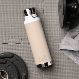 Custom Name Monogram 25oz Water Bottle
