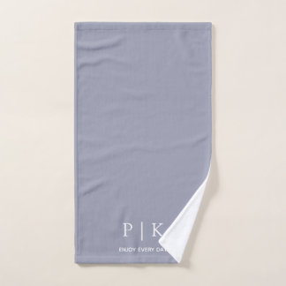 Custom Name Monogram  Purple Light Towel