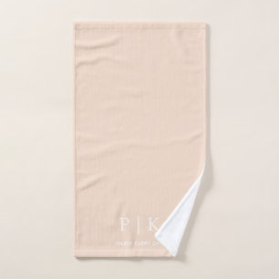 Custom Name Monogram Soft Towel