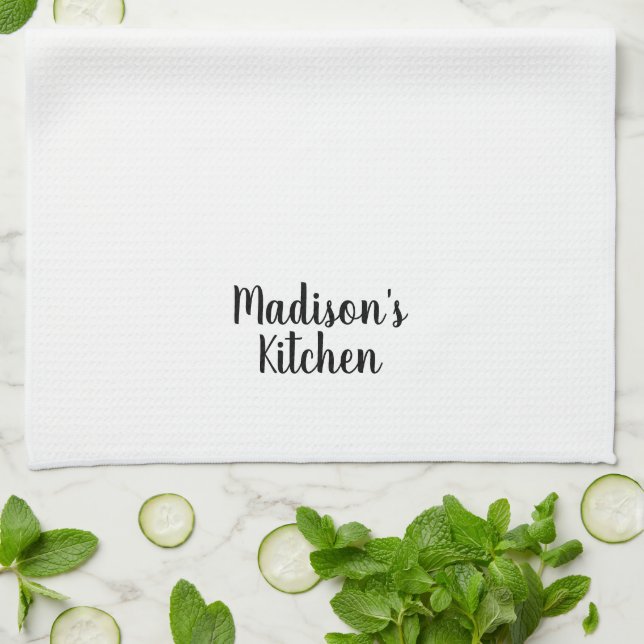 Custom Name Mother's day Birthday gift Tea Towel (Folded)