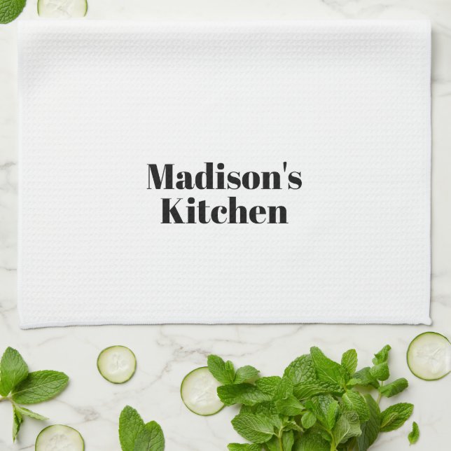Custom Name Mother's day Birthday gift Tea Towel (Folded)