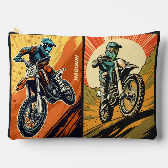 Custom Name Motocross Accessory Pouch (Front)