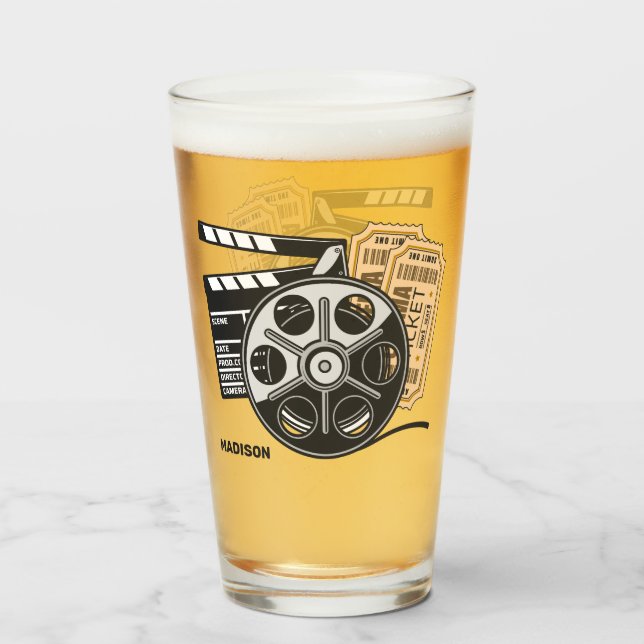 Custom Name Movie Glass (Back Filled)