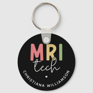 Custom Name MRI Tech MRI Technologist Gifts Key Ring