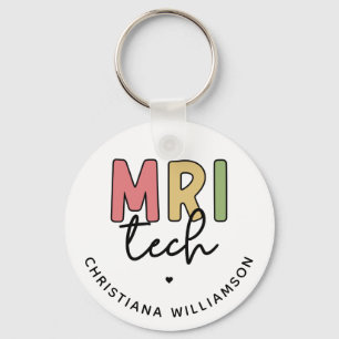 Custom Name MRI Tech MRI Technologist Gifts Key Ring