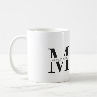 "Custom Name Mug with Letter M"