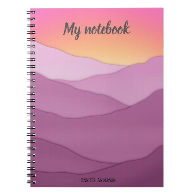 Custom name « My Notebook» Notebook (Front)