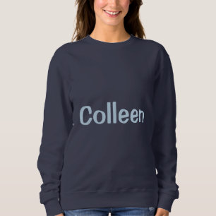 Custom Name Navy Blue Women's Sweatshirt