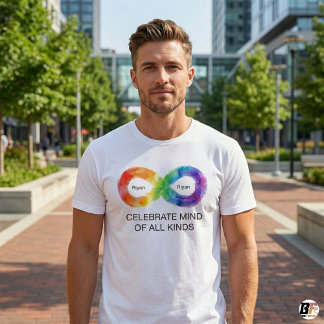 Custom Name Neurodiversity Awareness Celebrate Min T-Shirt