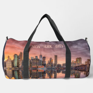 Custom Name New York City Skyline Duffle Bag