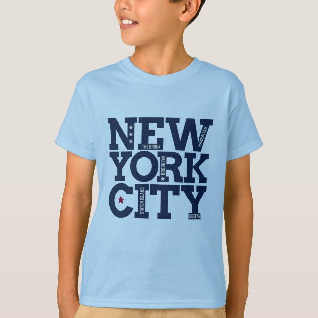 Custom name New York City Typography clothing T-Shirt (Front)
