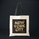 Custom name New York City Typography tote bags<br><div class="desc">See my store for more NYC items.</div>