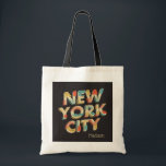 Custom name New York City Typography tote bags<br><div class="desc">See my store for more NYC items.</div>