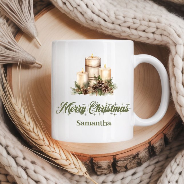 Custom Name Nordic Style Christmas Coffee Mug (Custom Name Nordic Style Christmas Coffee Mug)