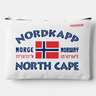Custom Name Nordkapp Norway Accessory Pouch