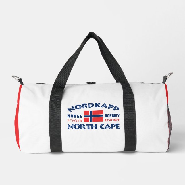 Custom Name Nordkapp Norway Duffle Bag (Front)