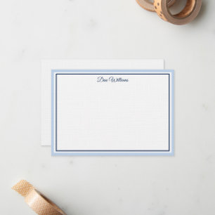 Custom Name Note Card