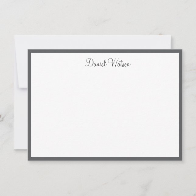 Custom Name Note Card (Front)