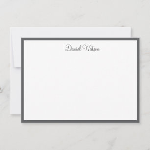 Custom Name Note Card