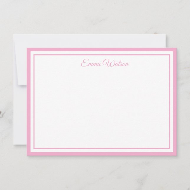 Custom Name Note Card (Front)