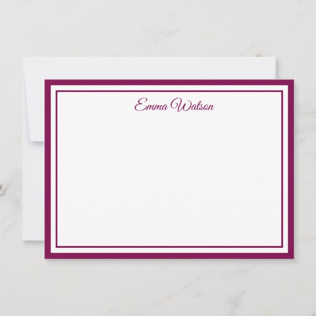 Custom Name Note Card (Front)