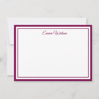 Custom Name Note Card