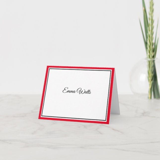 Custom Name  Note Card (Front)