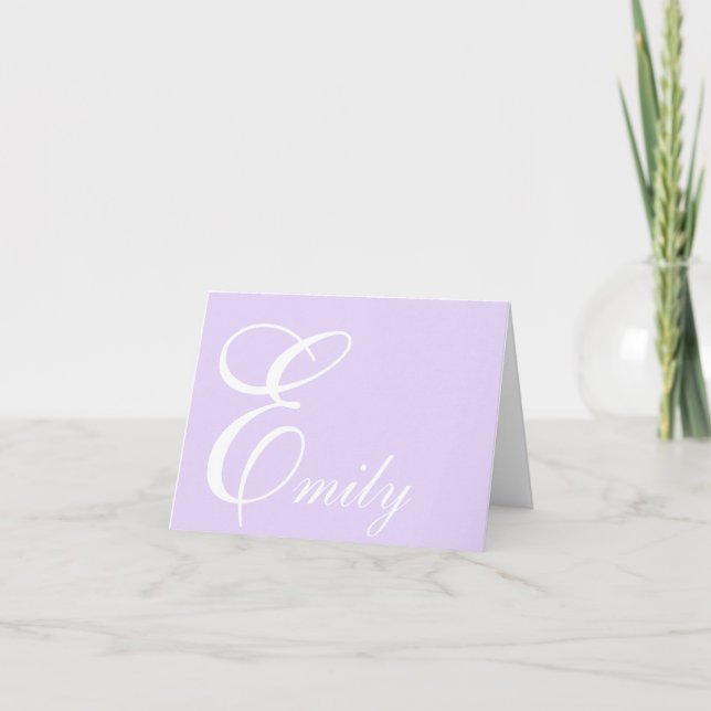 Custom Name Note Card (Front)