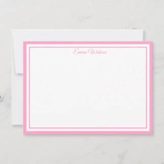 Custom Name Note Card