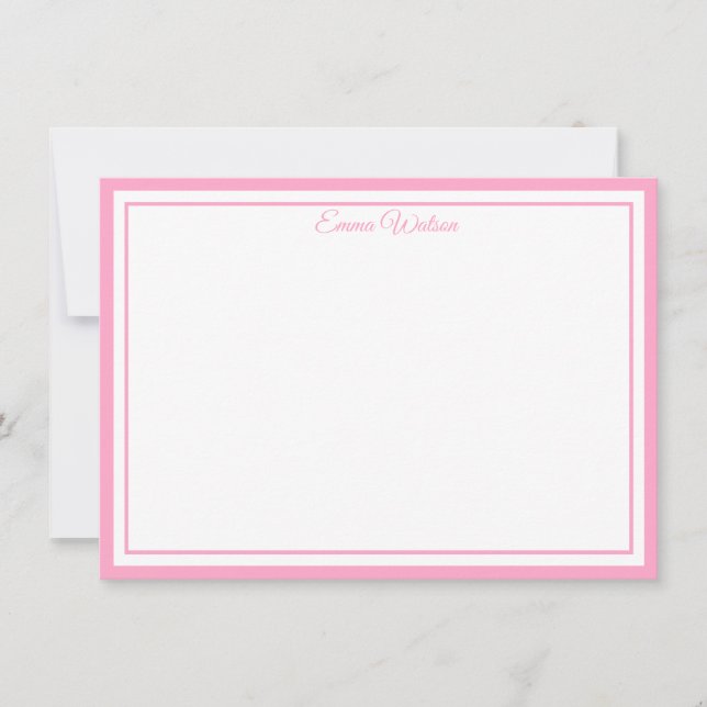 Custom Name Note Card (Front)