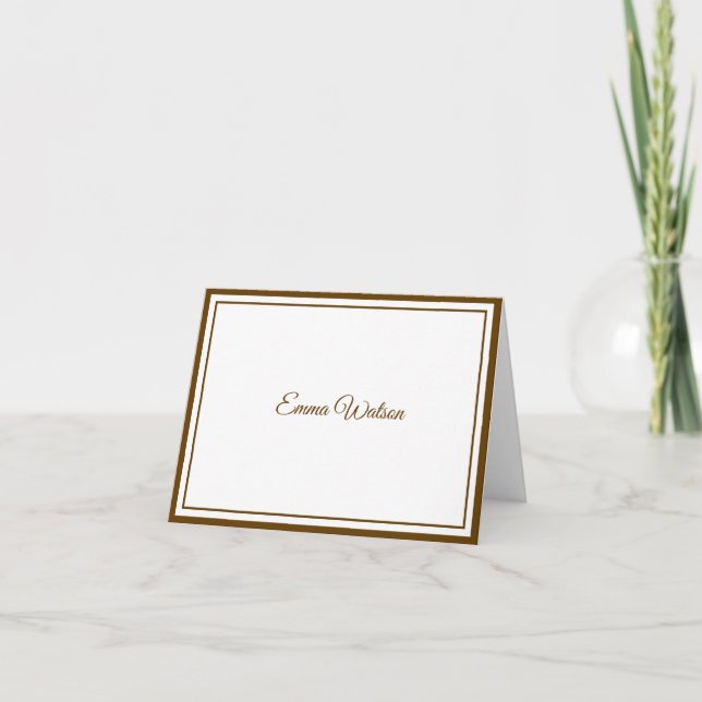 Custom Name Note Card (Front)
