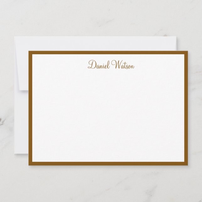 Custom Name Note Card (Front)