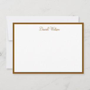 Custom Name Note Card