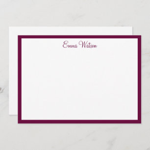 Custom Name Note Card